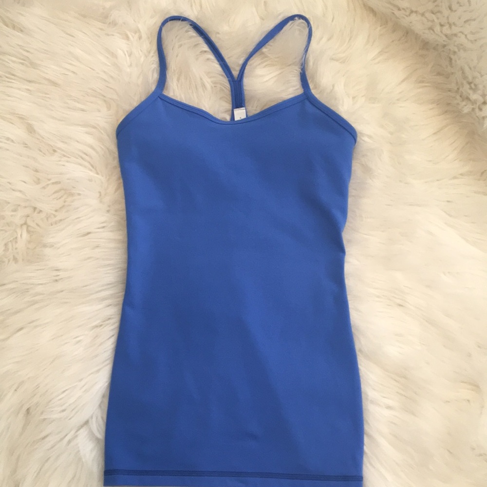 Lululemon Blue Spaghetti Strap Racerback Tank